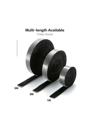 Maiyame Floveme Nilon Kablo Düzenleyici, Yeniden Kullanılabilir Bant, 5 Metre, Kabloları Çabuk Topla Ve Düzenle