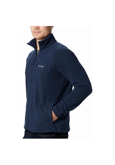 Columbia Fast Trek II Full Zip Fleece Erkek Mavi Outdoor Polar AE Lacivert