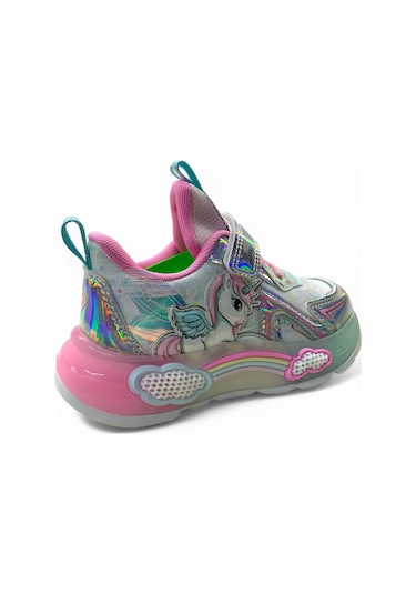 Pepino 1986 Kız Çocuk Okul Öncesi Işıklı Sneaker GÜMÜŞ