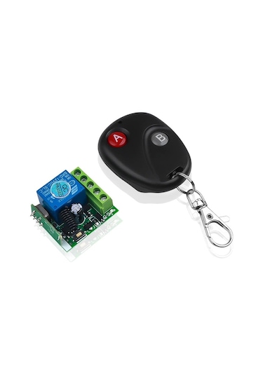 Rf Uzaktan Kumandalı Röle Kartı 433 Mhz Self Lock 12V 10A