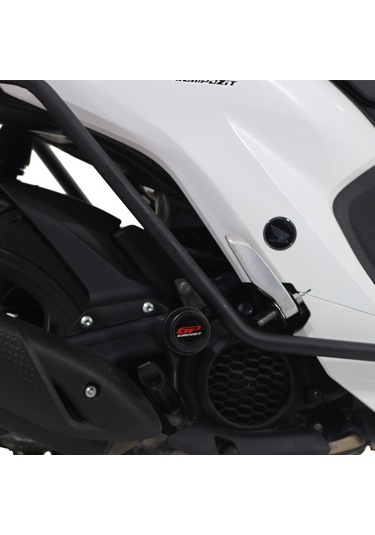 GP Kompozit Honda Dio 2021-2022  Uyumlu Egzoz Koruma Takozu Siyah