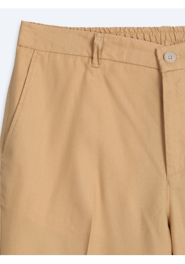 Kip Sarı Kumaş Jogging Fit Casual Pantolon