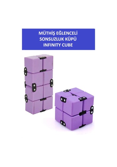 Sonsuzluk Stress Küpü - Infınıty Cube - Renk:mor