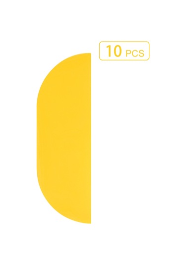 Vkemall 10 Adet Tek Yüzlü Sarı Kenar Yapışkan Kovucu, 34.5x11.2 Cm, Sinirli Uçanları Etkili Bir Şekilde Yakalar, Ev Ve Kamusal Alanlar İçin Uygundur