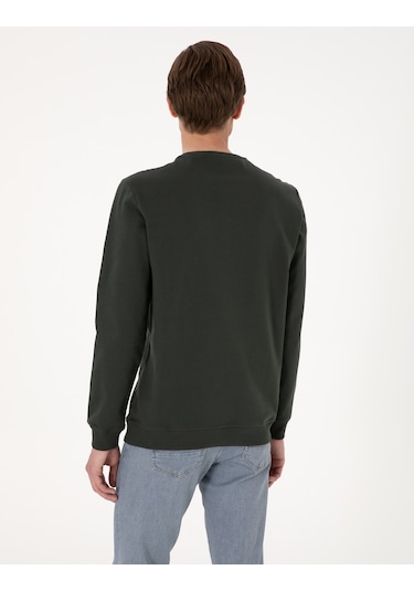 Pierre Cardin Erkek Koyu Yeşil Sweatshirt 50314054-vr079 Koyu Yeşil