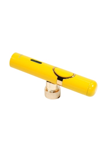 Parmida Tek Torch Pürmüz Delicili Sarı Metal Puro Çakmağı - Tr9520