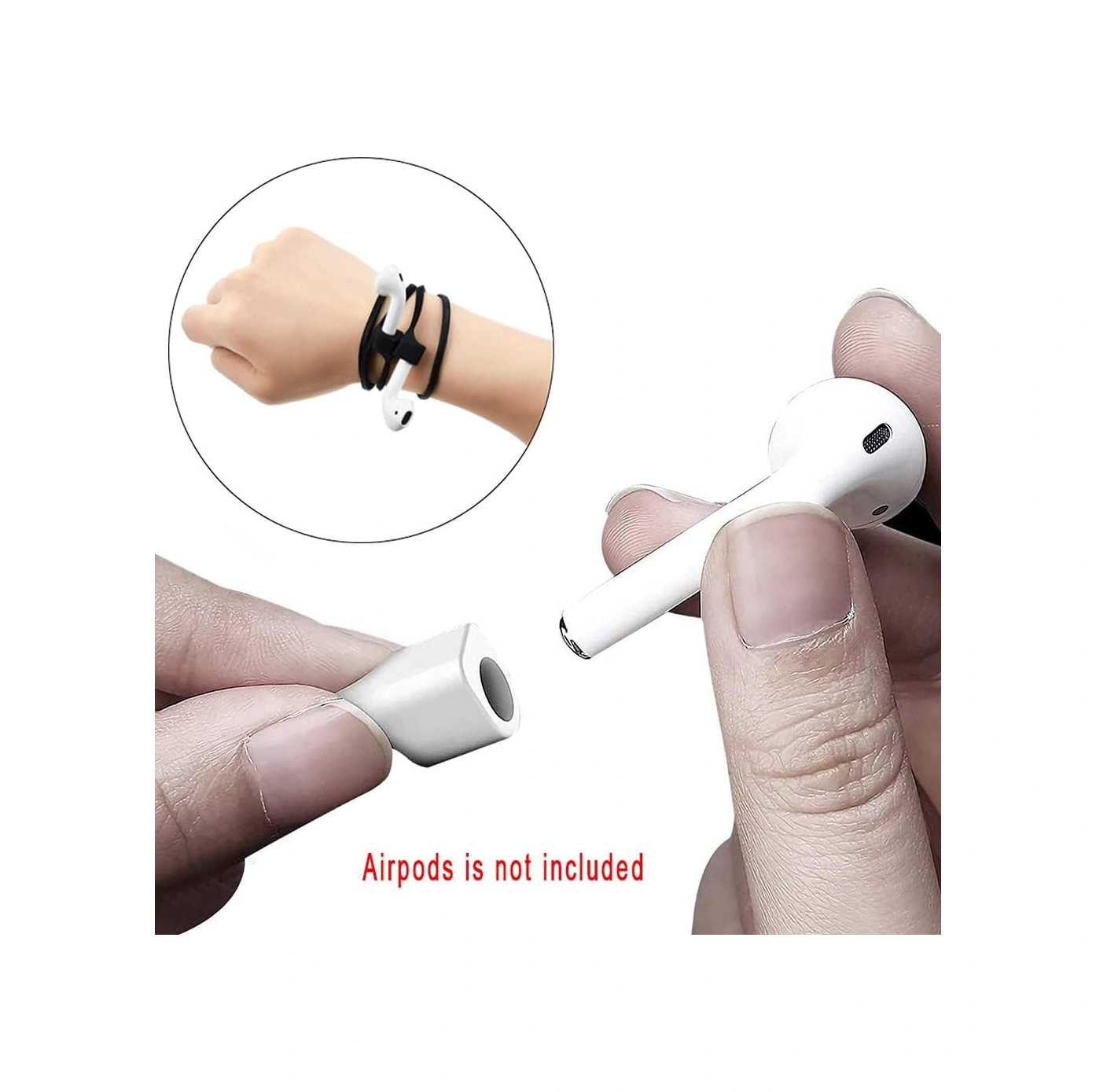 Airpods Kayış Manyetik Kordon Kaybolmaz Tasma Spor Kordonu, 4 Adet Renkli Yumuşak Cilt Dostu Silikon Kolye Kulaklık Kordonu Etrafında, Uyumlu Diğer