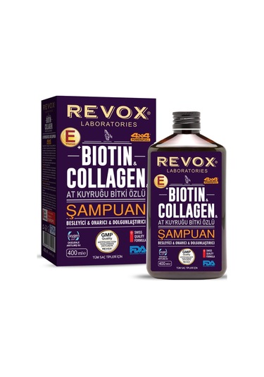 Revox Biotin & Collagen + E Vitamini İlaveli Saç Bakım Şampuanı 400 ML