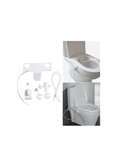 Homyl Banyo Su Spreyi Elektrikli Olmayan Mekanik Bide Klozet Beyaz