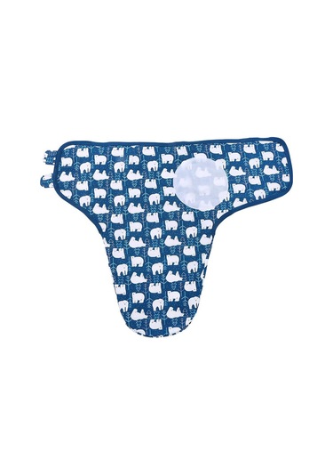 İnsular Bebek Kundak Şal Battaniye 2'li Paket Yumuşak Pamuklu Karikatür Desenli Koyu Mavi