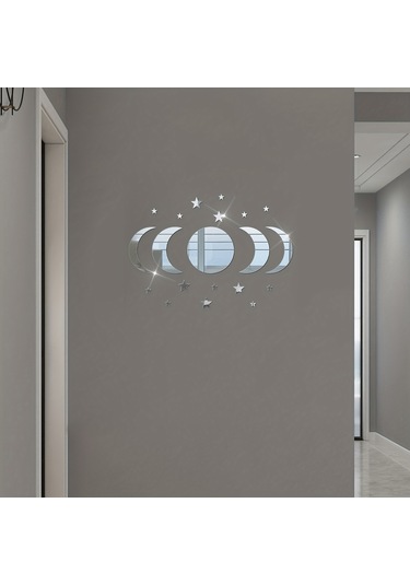 Xindoker 20 Adet Ay-yıldız Desenli Akrilik Duvar Sticker, Ramazan Bayramı Ve Partiler İçin Festivite Dekorasyon Malzemesi