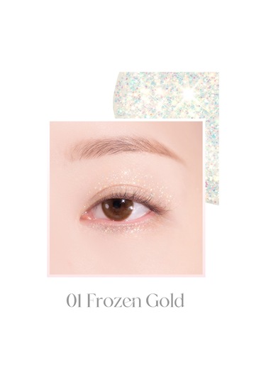 Dasique İnci Işıltılı Likit Glitter Starlit Jewel Liquid Glitter 01 Frozen Gold 01 Frozen Gold