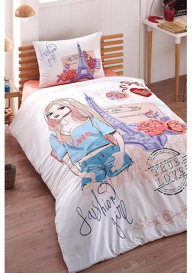 Kristal Fashion Genç Tek Kişilik Pike Takımı Çok Renkli
