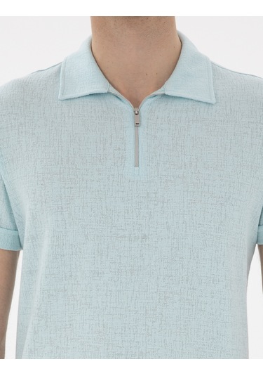 Pierre Cardin Erkek Su Yeşili Tişört 50302586-vr048 Su Yeşili