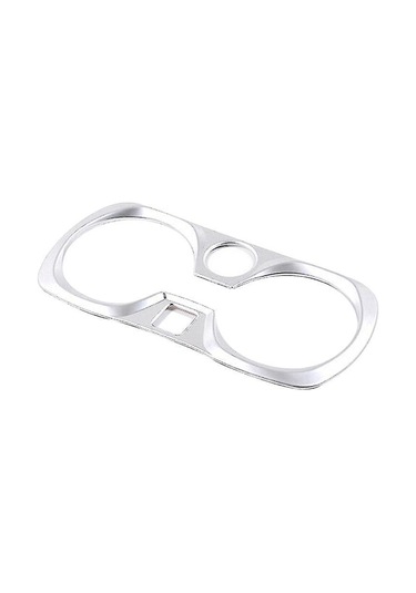 Ranyeek Bmw G20 G28 2019+ Araç İç Dizaynı Merkezi Su Bardağı Tutucu Çerçeve Trim, Paslanmaz Çelik, Kolay Kurulum, Sub Silver