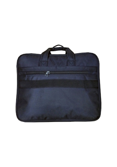 Kingstone Körüklü 17 İnç Büyük Laptop Evrak Çantası Siyah