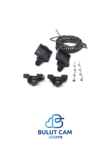 Cam Balkon Kilidi Emniyet Plastik Kilit Boncuklu Ip Zincir Ta