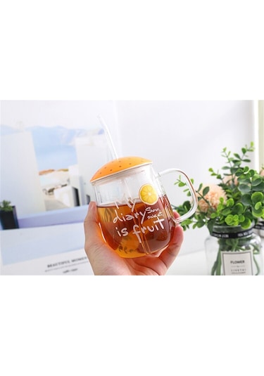 Cam Pipetli Kupa Turuncu 420 Ml Turuncu