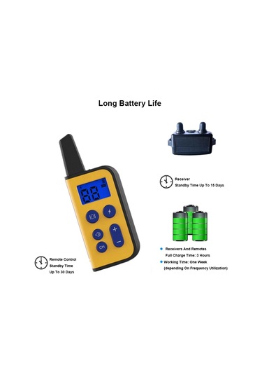 Sones 800 M Uzaktan Kumanda Köpek Eğitmen Durdurma Barker Elektrik Çarpması Titreşim Pet Yaka