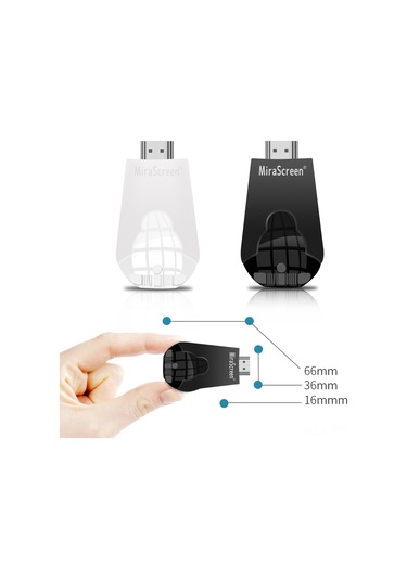 Geeksen Mirascreen K4 Siyah Kablosuz Ekran Yansıtıcı: 1080p Full Hd, Airplay/miracast/dlna Desteği, Android/ios Uyumlu, Plug&play