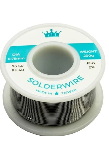 200 Gr 60/40 0,75 Mm Lehim Teli Taıwan Malı