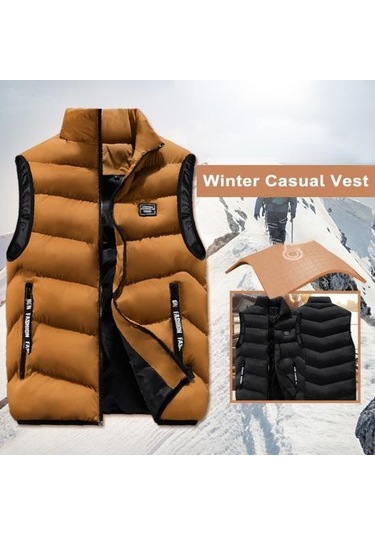 Erkekler Kış Yelek Standı Yaka Kalınlaşmış Yastıklı Yumuşak Rüzgar Geçirmez Sıcak Boyun Koruma Düz Renk Kolsuz Fermuar Kapatma Askı Dekor Cepler Gri Erkekler Kış Yelek Standı Yaka Kalınlaşmış Yastıklı Yumuşak Rüzgar Geçirmez Sıcak Boyun Koruma Düz Renk Kolsuz Fermuar Kapatma Askı Dekor Cepler Gri