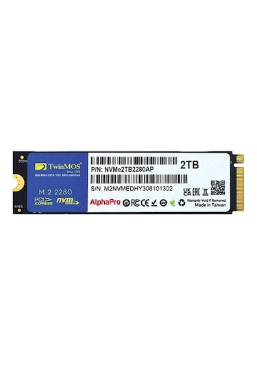 2 Tb Twınmos M.2 Pcıe Nvme 3600/3250 Nvme2tb2280ap