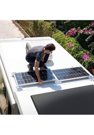 Solar Güneş Paneli Montaj Braket Seti 4 Parça