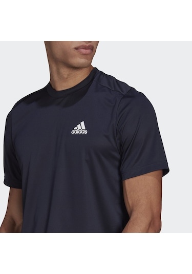 Adidas Aeroready Designed To Move Erkek Lacivert Tişört Gm2097