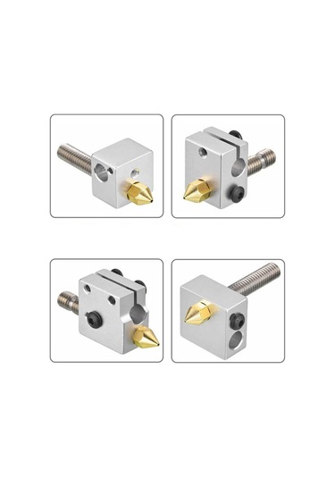 Koodmax 5 Adet 3d Yazıcı Mk8 Extruder 1.75mm/ 0.4mm Baskı Kafası Nozzle