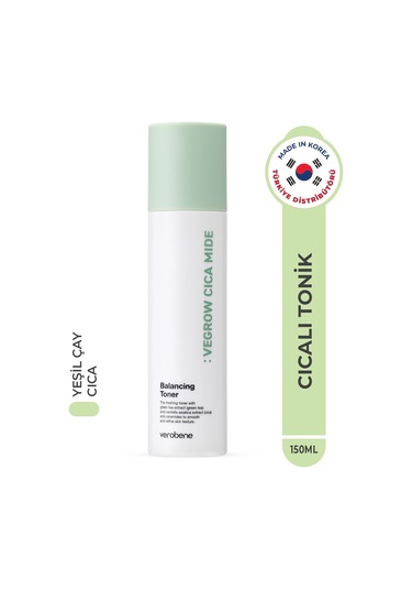 Verobene Vegrow Cica Mide Balancing Kore Yeşil Çay Özlü Tonik 150 ML