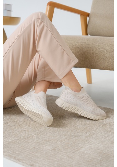 Marvin Günlük Ortopedik Kadın Sneaker Spor Ayakkabı Bej