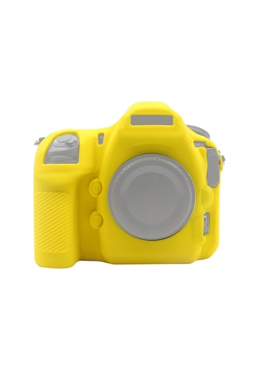 Nikon D850 İçin Puluz Yumuşak Silikon Koruyucu Kılıf Sarı
