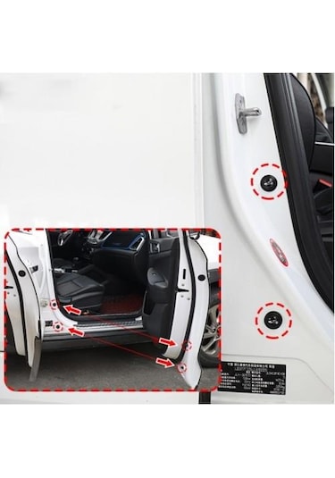 10 Adet Araba Kapı Ses Ve Gürültü Önleyici Conta Kaput Bagaj Darb N11.8612