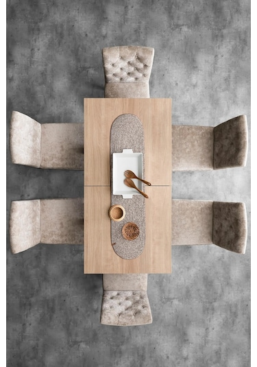 Koza Home Cesta El Yapımı Örgü Natural Runner 37x136 4008 Standart