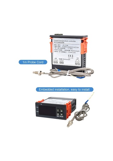 Flybuy Zfx-7016k Dijital Termostat - Fırın Ve Ocak İçin 1-999 C Hassas Sıcaklık Ayarı, 12v-220v Uygun