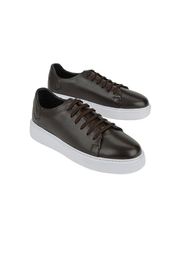 Ziya Erkek Hakiki Deri Sneaker 161423z514 Kahve 161423z514 300 40