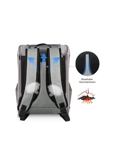 Funadd Fold Nefes Alabilen Pet Sırt Çantası Outdoor Omuzlar Kedi Çantası Pembe