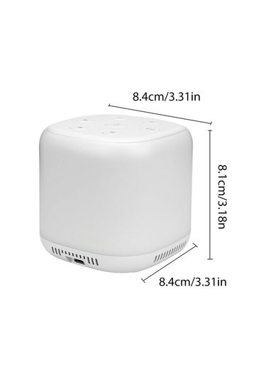 Mufunye Renkli Gece Lambalı 34 Sesli Beyaz Gürültü Makinesi - Çocuklar İçin Uyku Yardımcısı, 1800mah Pil, 9 Işık Efekti, Zamanlayıcılı Diğer