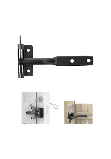 Besthome1 Suntek Çelik Çit Kapı Mandalı, Bahçe Dış Kapı Lock, Güvenlik Kilidi