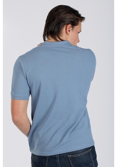 Lee Cooper Twıns 1 Erkek Pike Polo Yaka T-Shırt A.Mavi-17953-A.Mavi Açık Mavi