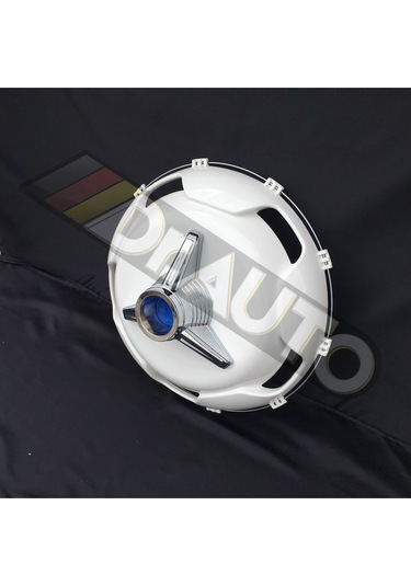 22.5 İnç Orta Boy Mavi Fırfırlı Jant Kapağı 4'lü Takım