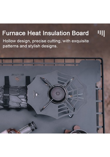 Geeroyoo Soto 310 Ocak İçin Isı Yalıtım Pedi - Paslanmaz Demir Malzeme, Kamp Ve Piknikte Güvenlik