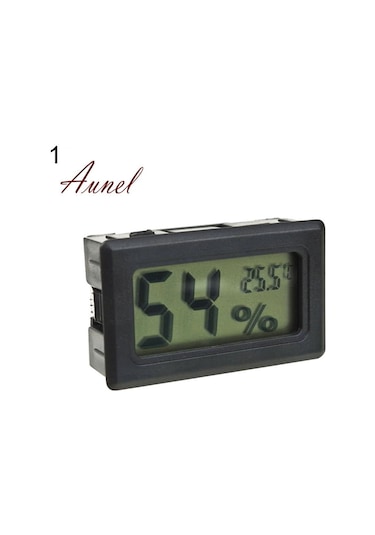 Siyah Akıllı Mini Dijital Lcd İç Mekan Sıcaklık Nem Ölçer Termometre Higrometre Ölçer