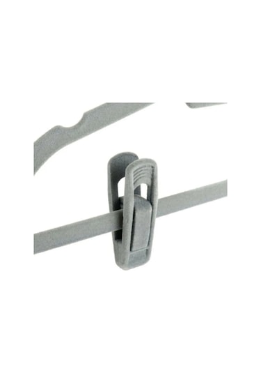 Black-20pcs Kaymaz Kadife Askılar Klipler Floklu Pantolon Ceket Elbise Pantolon Klip Tasarrufu Asma Kancaları Ev Ürünleri