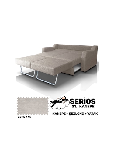 Serios Şezlonglu Yataklı Kanepe - Zeta 146