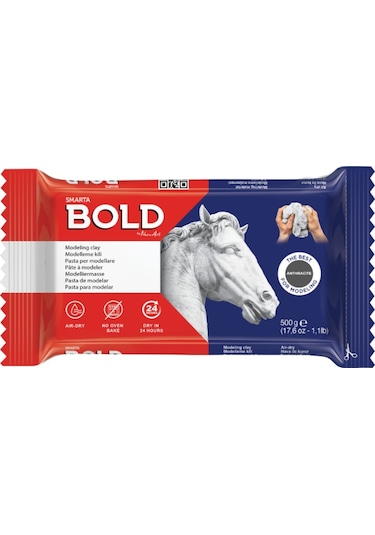 Smarta Bold Seramik Hamuru 500 Gr. Antrasit