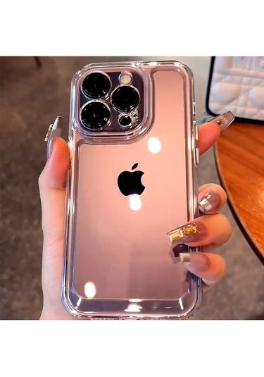 Apple İphone 14 Pro Max Kılıf Deluxe 2mm Şeffaf Silikon - Şeffaf Şeffaf