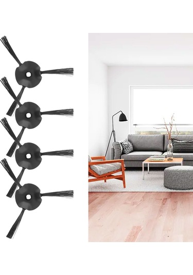 Youmex Shark Rv2310/rv2310ae Robot Süpürge İçin 4 Adet Yedek Yan Fırça - Köşelerde Dirt Ve Toz Toplama - Dayanıklı Abs Ve Nilon