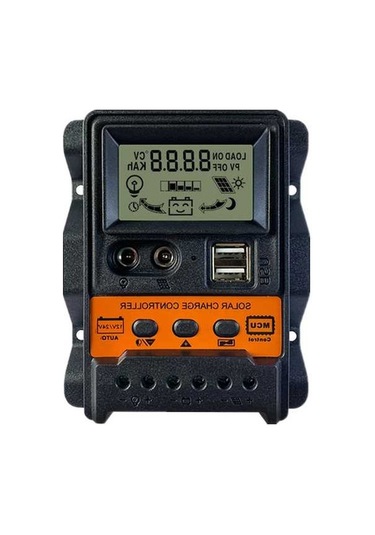 Pazly 30a Güneş Şarj Cihazı - Çift Usb, Lcd, 12v/24v Pwm Akıllı Şarj Kontrol Cihazı